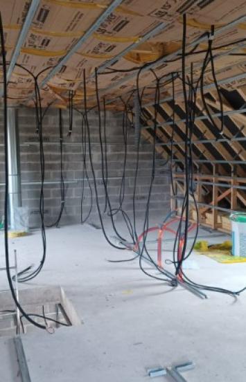 Réalisation de pieuvres électriques pour aménagement de maisons neuves à bourg-Achard
